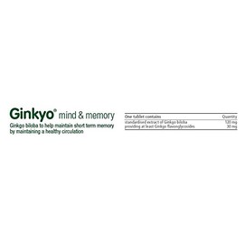 Ginkyo Mind and Memory with Ginkgo Biloba Extract,120mg