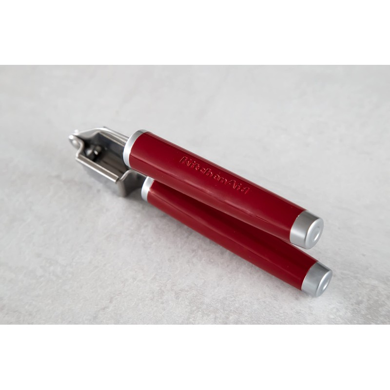 KitchenAid Garlic Press Crusher, Strong Stainless Kitchen Utensil, Removable Basket,