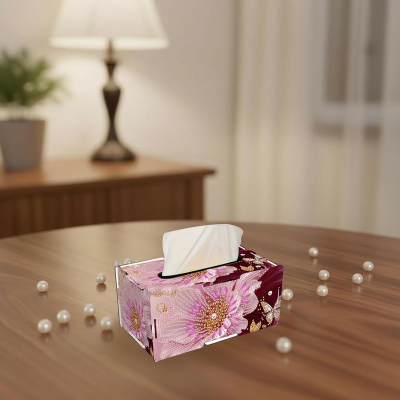 ARTopet Paper Towel Box DIY Diamond Art Painting Rectangular Wooden