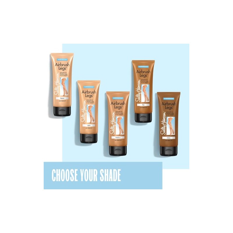 Sally Hansen Maquillaje En Crema para Piernas Airbrush Legs, Tan