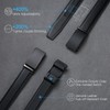 Men's Leather Belt Automatic Ratchet Buckle Slide Belt for Dress