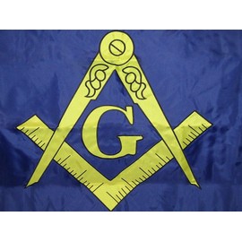 AES 3x5 Embroidered Mason Masonic Lodge Double Sided 210D Nylon Flag 3'x5' Fade Resistant Double Stitched Premium Penant House Banner Grommets