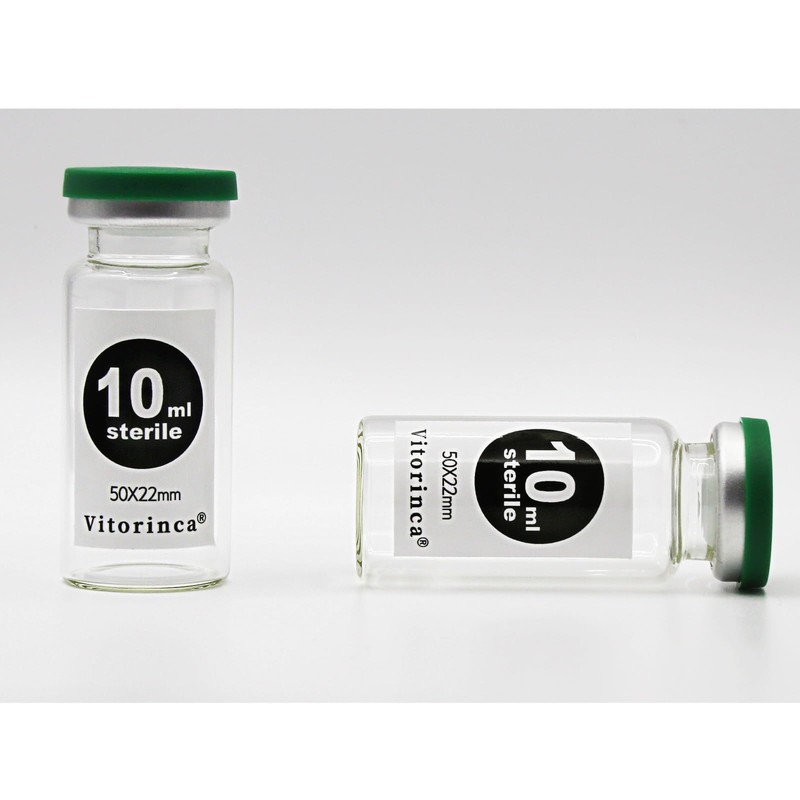 Vitorinca 10ml Sterile Glass Vials, 10 Packs-10ml Sterile Empty Vial