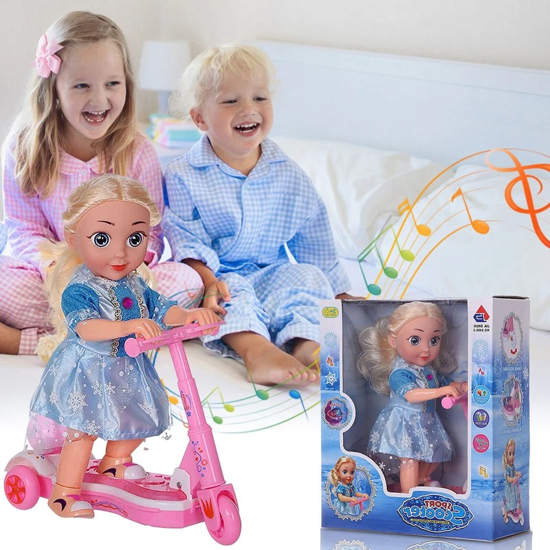 UNOMI Doll Set with Remote Control Toy Electric Scooter for