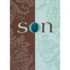 Designer Greetings Brown and Light Green Halves with Die Cut