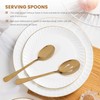 Hopbucan Stainless Steel Flatware Serving Utensils Serving Spoon for Kitchen