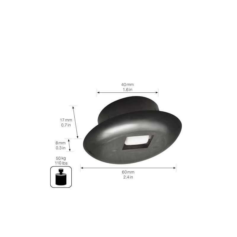 Wagner 01705101 Sliding Swivel Castor / Countersunk Roller - Diameter