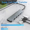 USB C Hub, JESWO 6 in 1 USB C Adapter