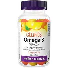 Webber Naturals Webber Naturals Omega-3 Gummy, 90 Gummies, Helps Support Brain Health