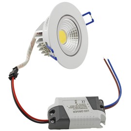 ChiliTec LED Einbauleuchte Deckeneinbaustrahler Weiß Deckenspot 85x47mm 5Watt 420lm Alu Gehäuse Warmweiß