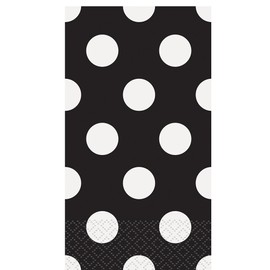 Black Polka Dot Paper Guest Napkins, 16ct