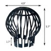 Hsthe Sea Plastic Gutter Guards Downpipe Adjustable Black Filters -