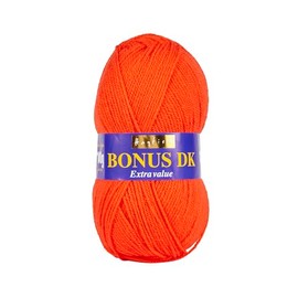 Hayfield Bonus DK Double Knitting Yarn, Tomato (554), 100g by Sirdar