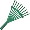 9 Tines Gardening Rake Small Metal Garden Hand Lawn Rake