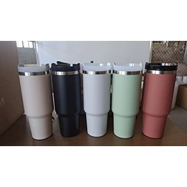 Quencher 40oz with Handle Stanless Steel Vacuum Seal Tumbler (Rose)