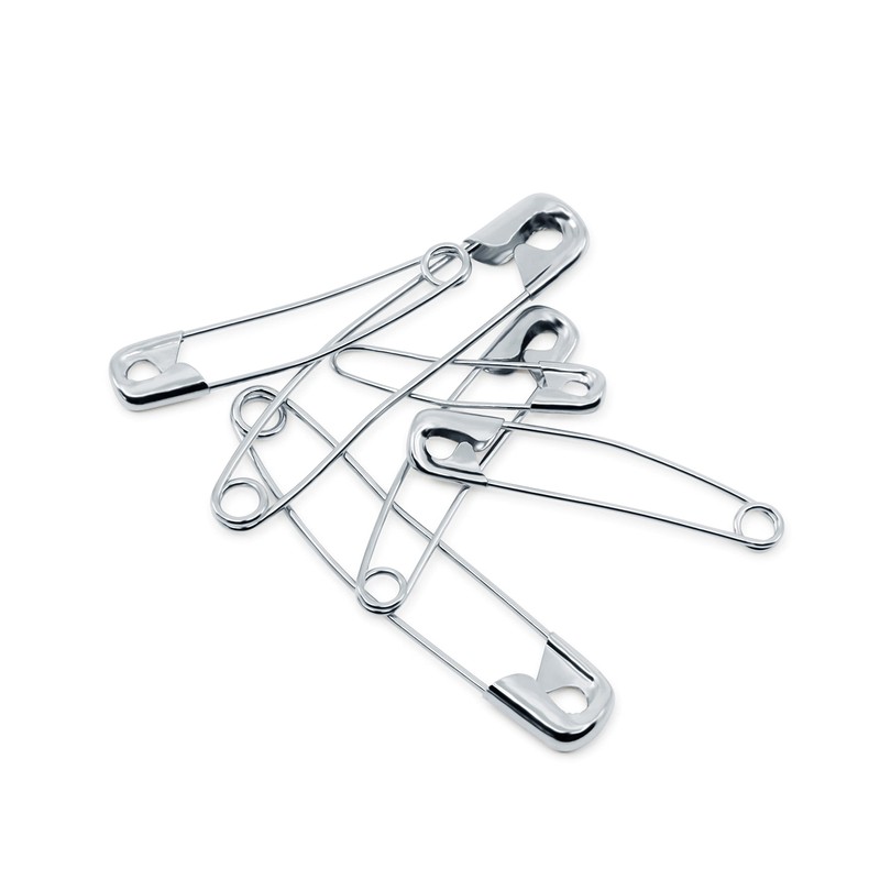 Dritz 3328 Curved Safety Pins, Assorted Sizes with Storage Box