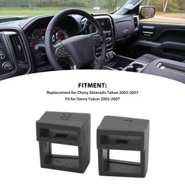 KIMISS Door Panel Arm Rest Repair Kit, 2pcs Door Arm Rest Switch Panel Clip for Silverado Tahoe 2003-2007