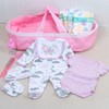 PEDOLLTREE 13 Pcs Reborn Baby Dolls Clothes Girl Accessories Outfit