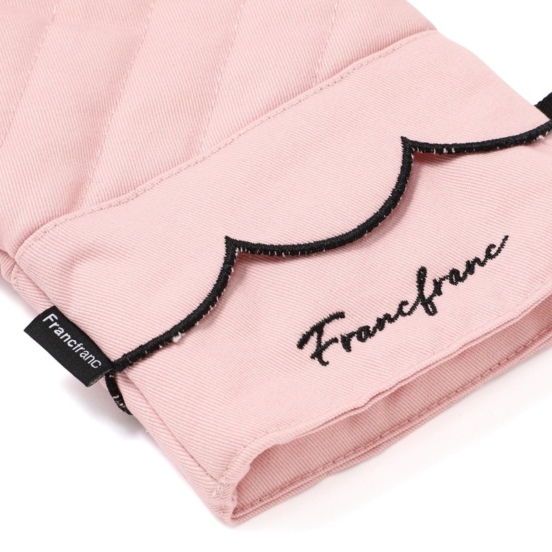 Francfranc Franc Scalloped Mittens Pink Potholder New Life