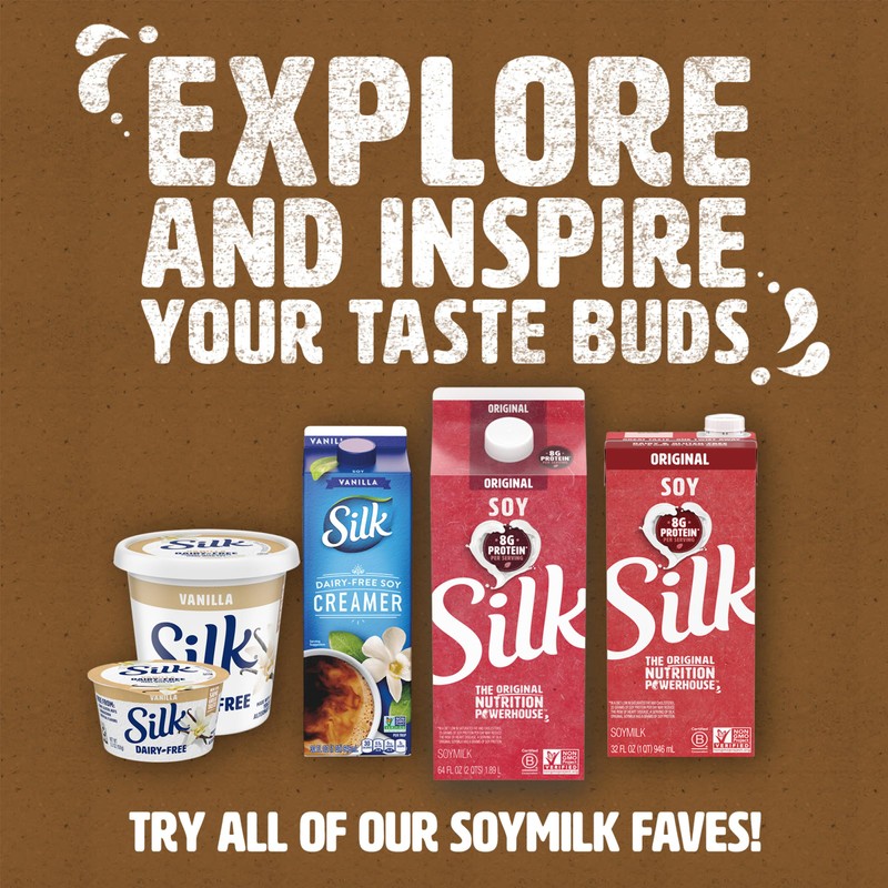 Silk Shelf-Stable Soy Milk Singles, Chocolate, Dairy-Free, Vegan, Non-GMO Project