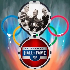 Olympics Sammy Lee Diving Olympian Collectible Poker Chip Button