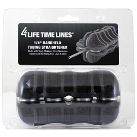 4LIFETIMELINES Handheld Tube Straightener 1/4 Inch Tool for Brake & Fuel Line Compatible with Copper, Stainless Steel, Steel, Aluminum Tubing
