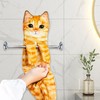 DUINIU 1 Piece Cute Cat Hand Towel for Bathroom, Kitten