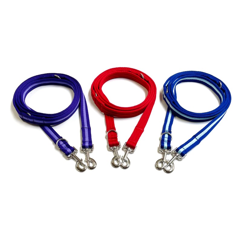 Double Ended Dog Training Lead Police Style Adjustable Leash 11ft