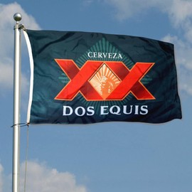 Aihccy Cerveza Dos Equis Flag Banner Outdoor Indoor Decoration Flag 3x5Feet Fade Resistant and Vivid Color