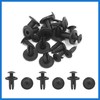 VekAuto 10pcs Black Car Bumper Door Trim Clips 6mm Hole
