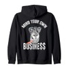 Mind Your Monkey Business Gorilla Business Wildlife Ape Hooded Jacket,