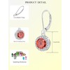 JIWOY 925 Sterling Silver Dangle Drop Earring with Round Leverback