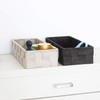 Storage Basket Woven Polypropylene Bathroom Basket Rectangular in Dark Brown