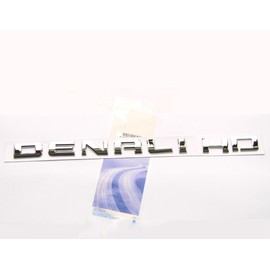 Yoaoo 1x Original Chrome Denalihd Denali Hd Nameplate Emblem Badge Compatible with 2007-2019 Denali Yukon Sierra Terrain (HD Chrome)