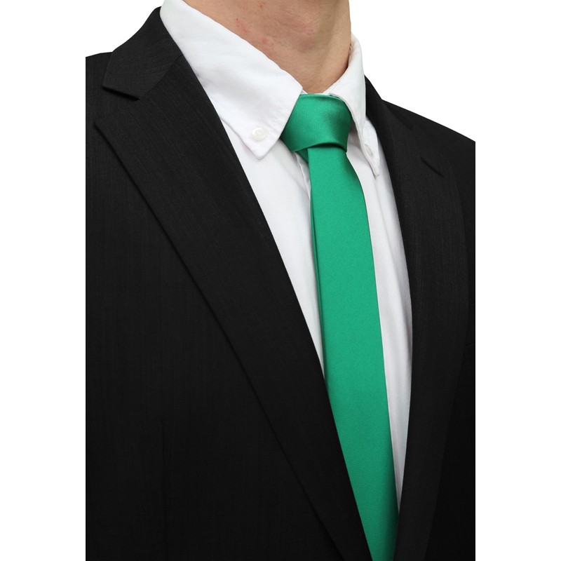Fabio Farini - Plain-Coloured, Elegant Tie - Choice of Length: