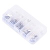 120PCS Snap Rings Assortment Kit Corrosion Resistant Stainless Steel Retaining