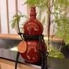 Ceramic Wine Gourd with Strap - Traditional Chinese Portable Beverage
