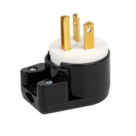 90 Degree Right Angle Nema 6-20P 20A 250V Plug T-Blade Industrial Plug, Easy Assembly 20Amp 250Volt USA Canada 3-Prong Male Angled 20A Plugs, 12-Directions Rotatable 6-20P,