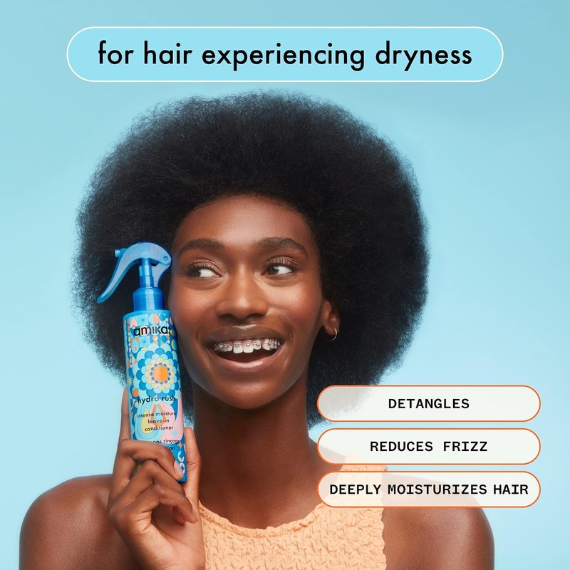 Hydro Rush Intense Moisture Leave In Conditioner by Amika for