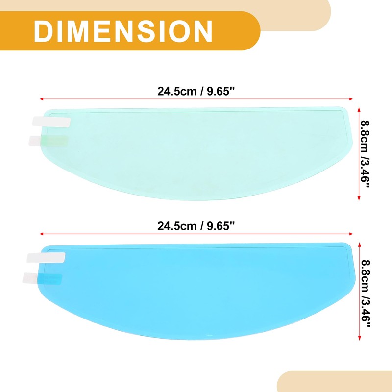 Partuto 2 Pcs Universal Anti Fog Rain Patch - PVC