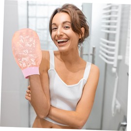 Baluue 10pcs Exfoliating Bath Mitts for Deep Skin Cleansing Wear-resistant Shower Gloves Soft and Reusable Body Scrubbing Mittens Lotus for Arms Legs and