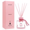 BEHAZEER Rose Reed Diffuser Set, 6.77OZ(200ML) Large Capacity Natural Non-Toxic