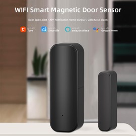 UanTii Tuya Smart Door/Window Open/Close Detector WiFi Door Contact Smart Home Security System Works with Smart Life App Woks with Alexa Works with Google Home