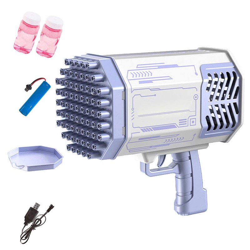 69 Holes Automatic Bubble Maker Kids Outdoor Electric Bubble Machine