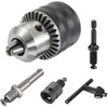 ZOYUBS 1.5-13mm Drill Chuck + SDS Plus Shaft + 1/4''