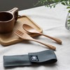 [Village Blacksmith] WOOD Cutlery Spoon and Fork Set with Case