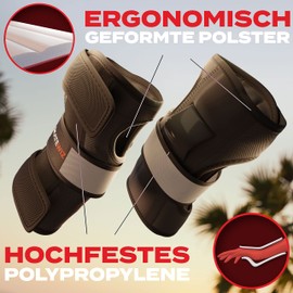 SKATEWIZ Protectors – Inline Protectors Adults, Inline Protectors Adults – Protectors Inline Skates Adults, Skate Protectors Adults – Ice Skates Protectors – L Grey White