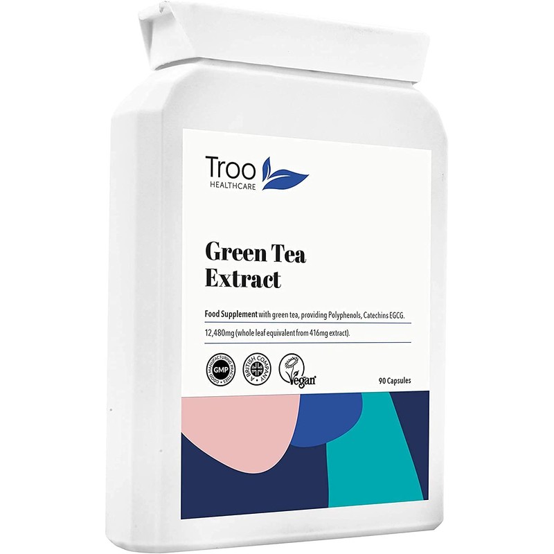 Green Tea Extract Supplement (12,480mg) - 90 Capsules - Providing