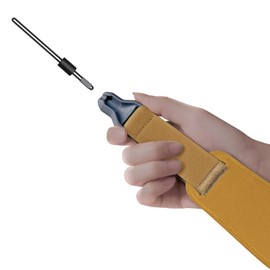 enya Magnetic Strap for Guitar, Bass, and Ukulele - Quick Release, Single-Hand Adjustable, with Leathery Texture(MS1-Yellow)