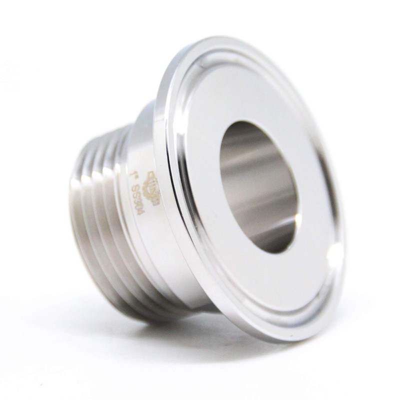 QiiMii 2" Tri Clamp Tri Clover Fittings to NPT 1/2"